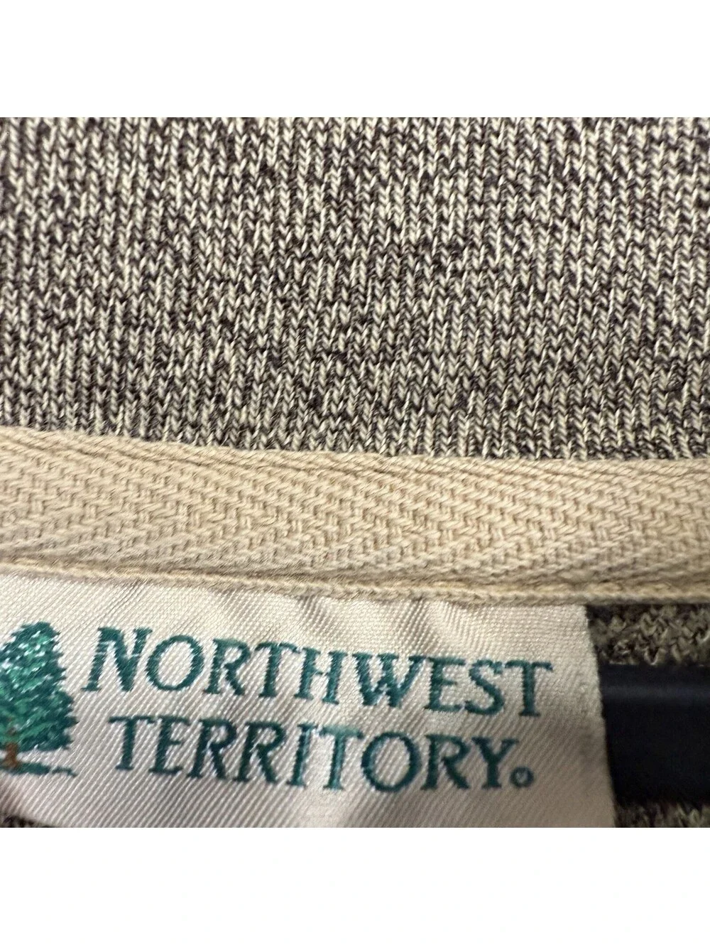 Vintage Northwest Territory Mens XL  Henley Sweater 90s Cozy Grandpa